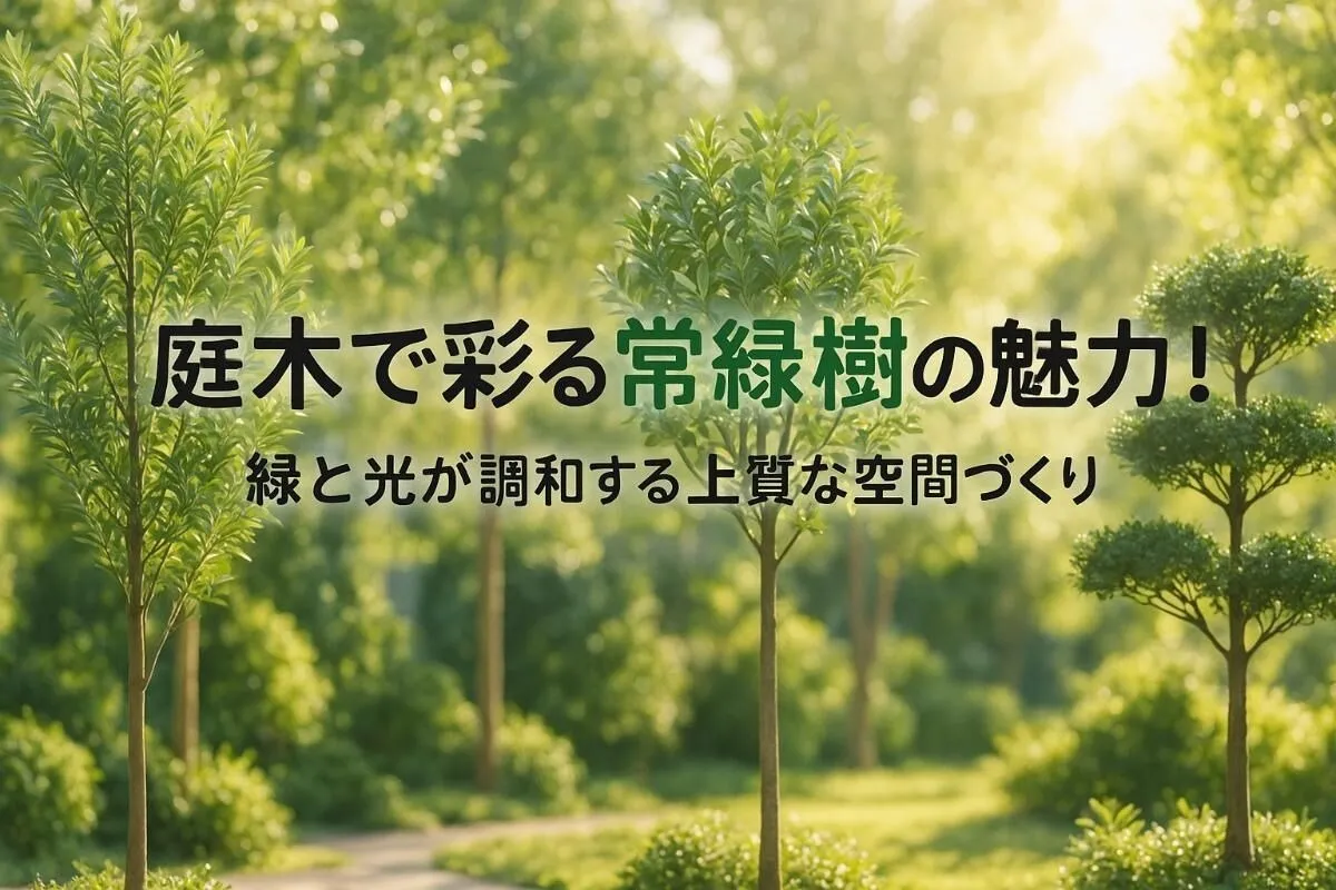 庭木で彩る常緑樹の魅力！緑と光が調和する上質な空間づくり